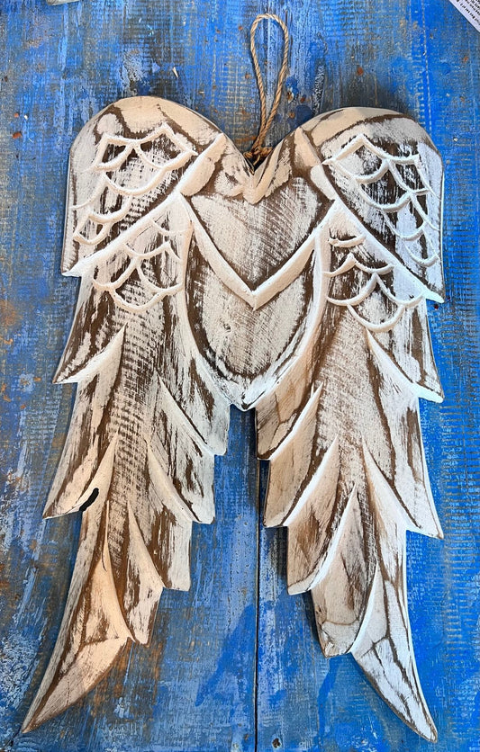 Wooden Angel wings 10inch