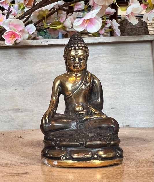 Bronze Mini Buddha Statue - 7cm